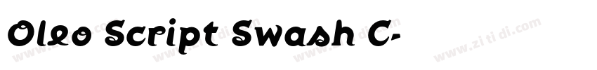Oleo Script Swash C字体转换